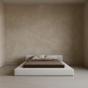 Bed - Low Profile Bed with Thick Frame - Slate Frame